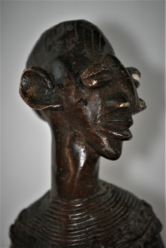 statuette en bronze Sénoufo de Côte D'Ivoire