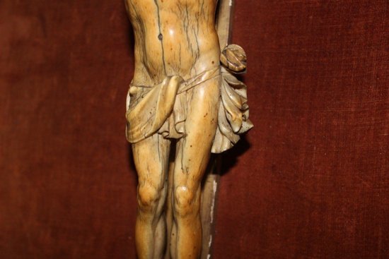 Christ In Ivory XVIII In Its Gilded Wood Frame