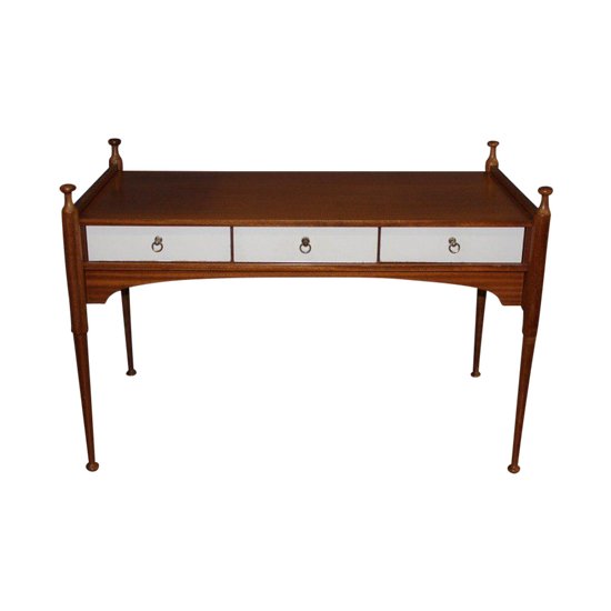 Three Drawer Flat Desk And Lacquer Maison Gauthier About 1960