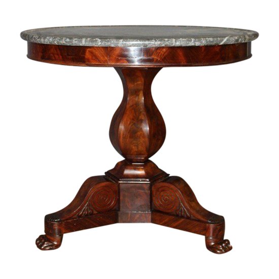 Restoration period pedestal table In mahogany