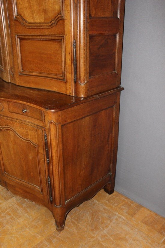 Louis XV two-part sideboard with curved front XVIII