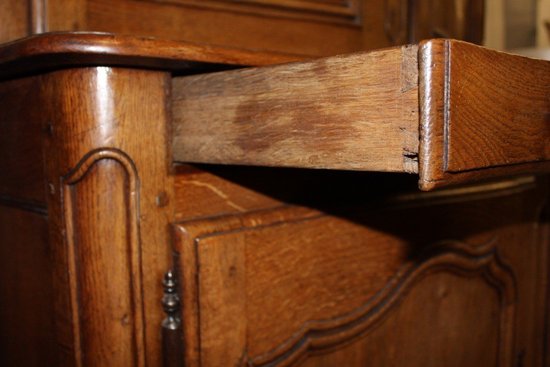Louis XV two-part sideboard with curved front XVIII