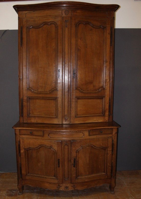 Louis XV two-part sideboard with curved front XVIII