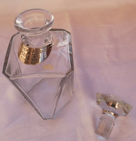 Crystal alcohol / cognac decanter signed BACCARAT Cognac Martell (ref D 0113)