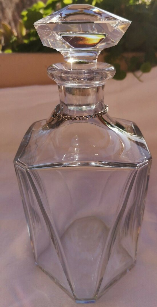 Crystal alcohol / cognac decanter signed BACCARAT Cognac Martell (ref D 0113)