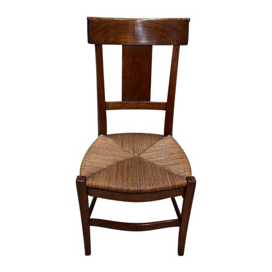 Chair for changing clothes in cherry wood, Directoire period - 1st part of the XIXth century