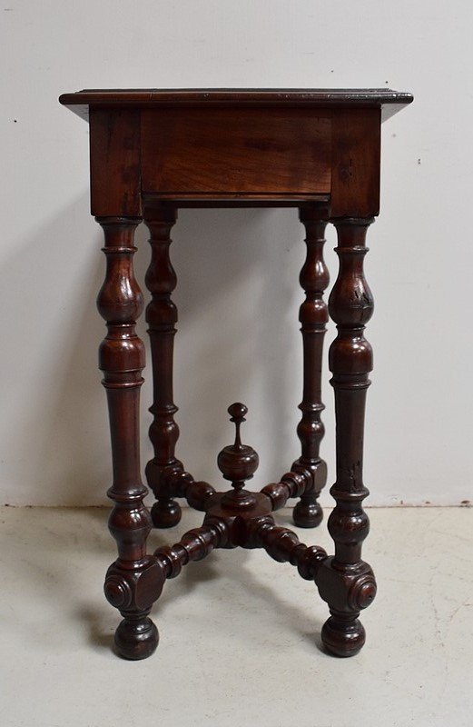 Small table in solid Walnut, Louis XIV style - 1st part of the XIXth century