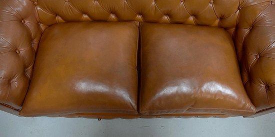 Divano Chesterfield in pelle - Fine XIX secolo