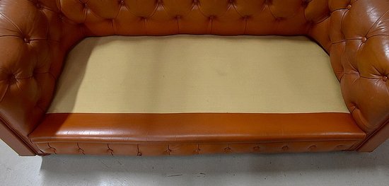 Divano Chesterfield in pelle - Fine XIX secolo