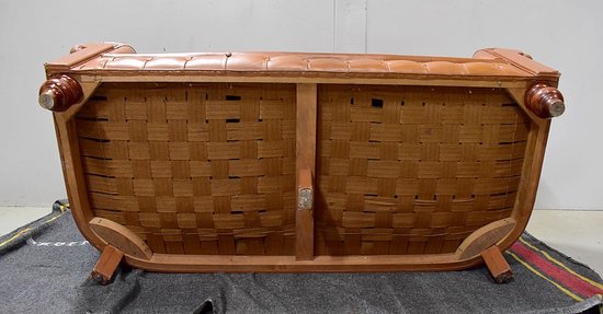 Divano Chesterfield in pelle - Fine XIX secolo