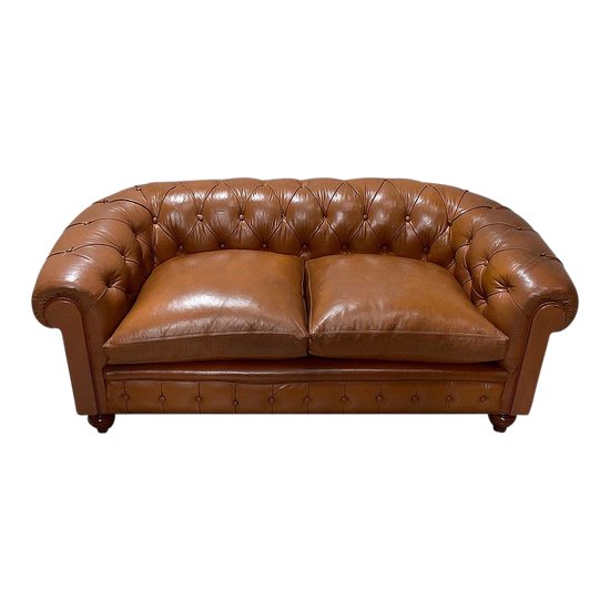 Divano Chesterfield in pelle - Fine XIX secolo