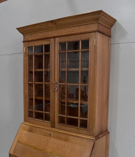 Scriban - Bibliothèque en Chêne Blond massif, origine Angleterre - 1920 / 1930