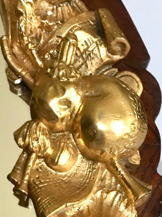 Miroir de table en bronze doré héraldique Circa 1880