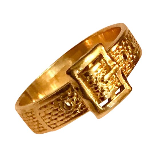 Ring in gold 750/1000è with belt shape