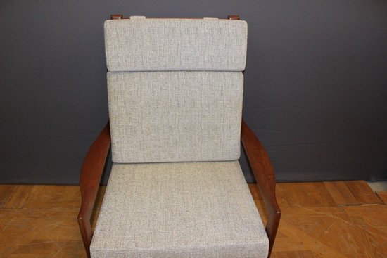 Coppia di poltrone danesi in teak, circa 1970