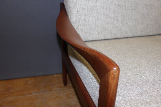 Coppia di poltrone danesi in teak, circa 1970