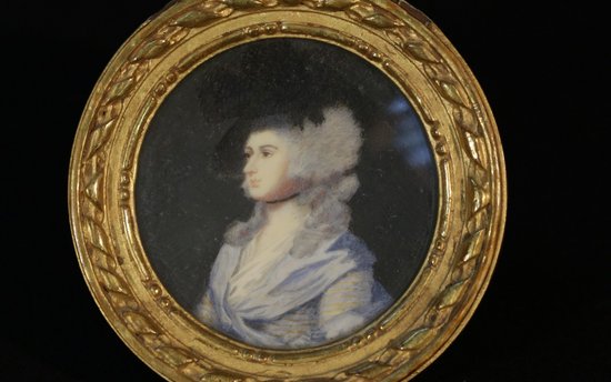 Miniatura del XIX secolo Pittura su avorio