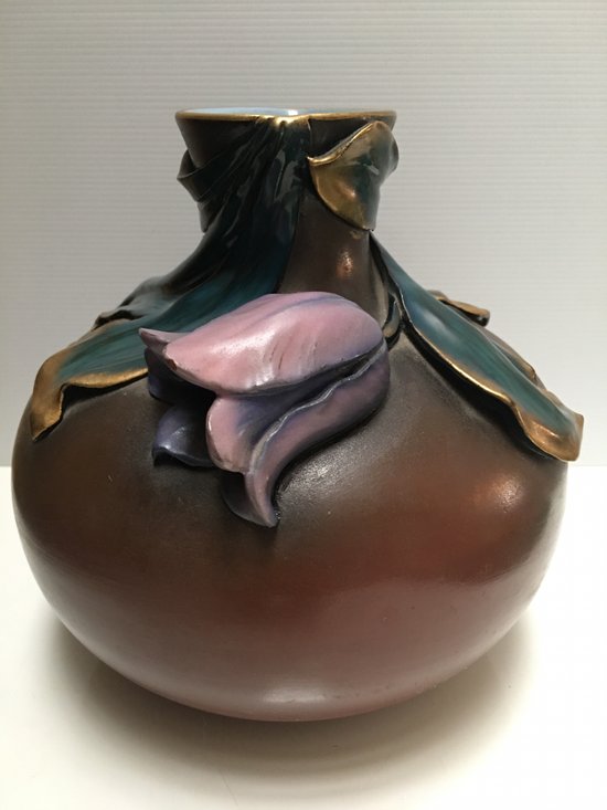 Art Nouveau SARREGUEMINES vase