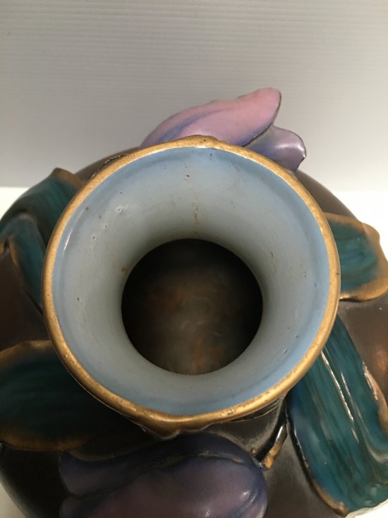 Art Nouveau SARREGUEMINES vase