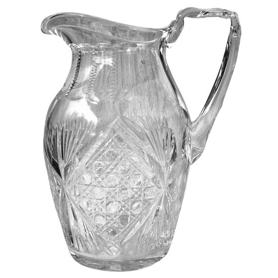 Lovely cut crystal pitcher Saint-Louis model (ref C 0054)