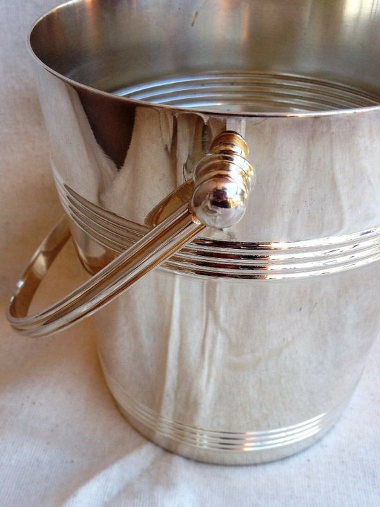 (Ice bucket in silver metal Biarritz Gallia model (ref MA 0552)