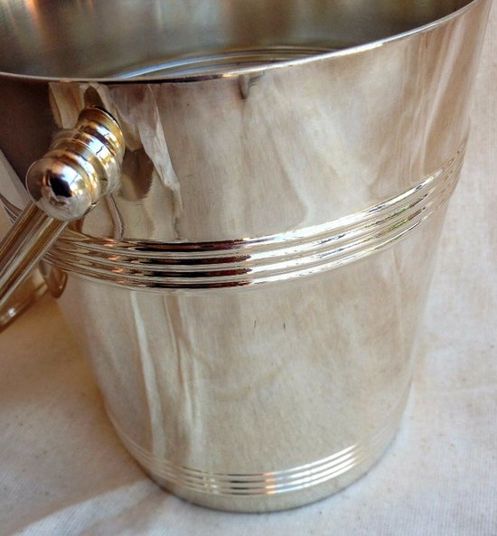 (Ice bucket in silver metal Biarritz Gallia model (ref MA 0552)