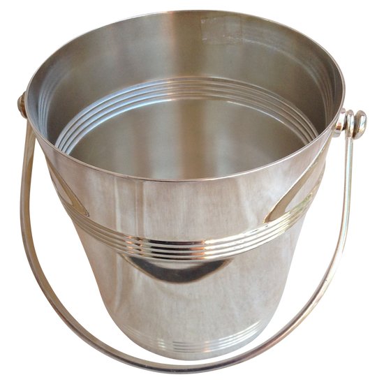 (Ice bucket in silver metal Biarritz Gallia model (ref MA 0552)