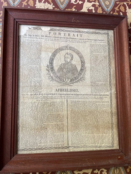Dutch Poster Of The Death Of The Duke Of Berry