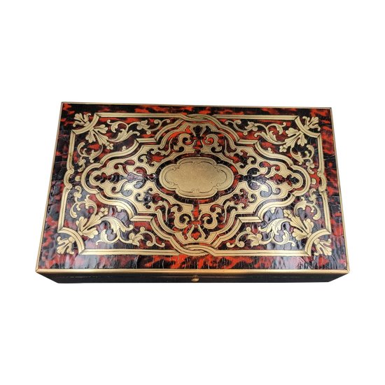 Game box in marquetry boulle