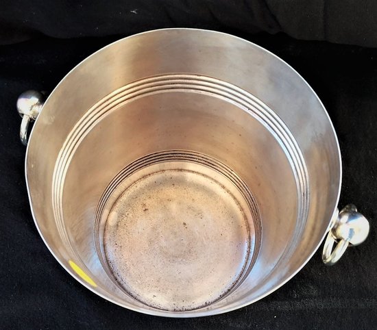 Champagne bucket in silver metal Biarritz Orfèvrerie Christofle model (ref MA 0622)