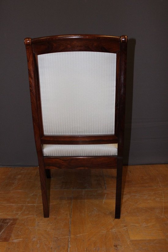 Paire De Fauteuils d'époque Charles X En Marqueterie