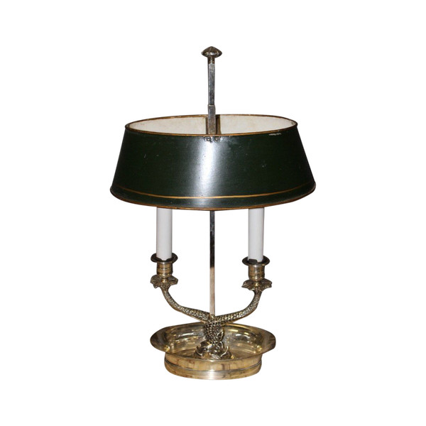 Lampada per borsa dell'acqua calda in bronzo argentato