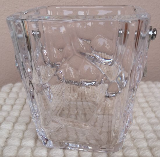 Seau à glace vintage en cristal signé Sèvres (réf D 0148)