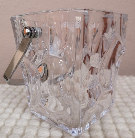 Seau à glace vintage en cristal signé Sèvres (réf D 0148)