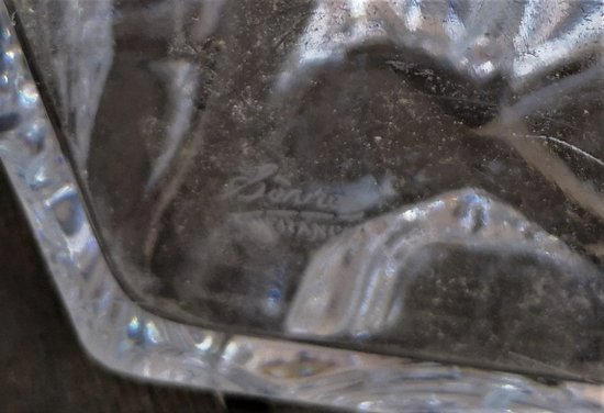 Seau à glace vintage en cristal signé Sèvres (réf D 0148)