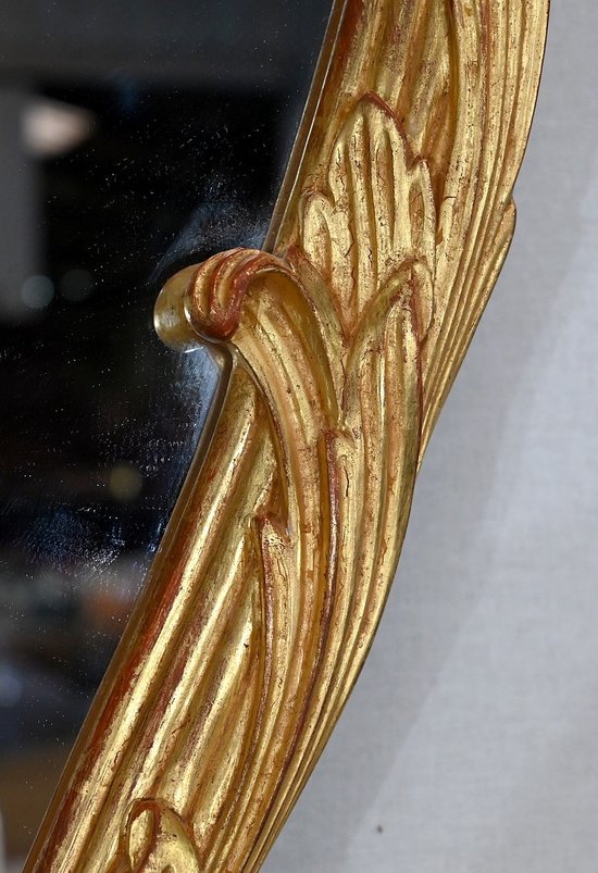 Important Gilded Wood Mirror, Louis XV style - Mid 20th century