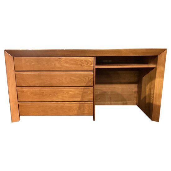 Office - Solid elm - Maison Regain- c.1980 .