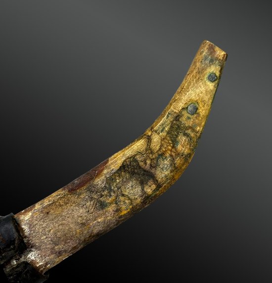 JAGDMESSER UND SEIN FURRIER - Samische Kultur, Norwegen, Schweden, Finnland oder Russland - XIX.