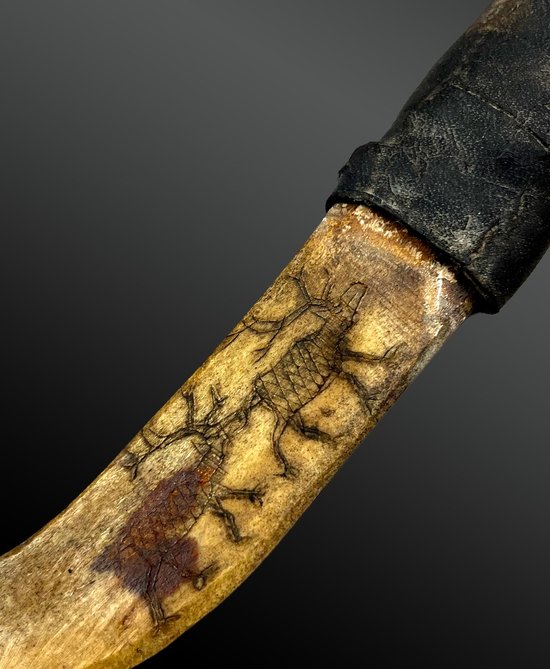 JAGDMESSER UND SEIN FURRIER - Samische Kultur, Norwegen, Schweden, Finnland oder Russland - XIX.