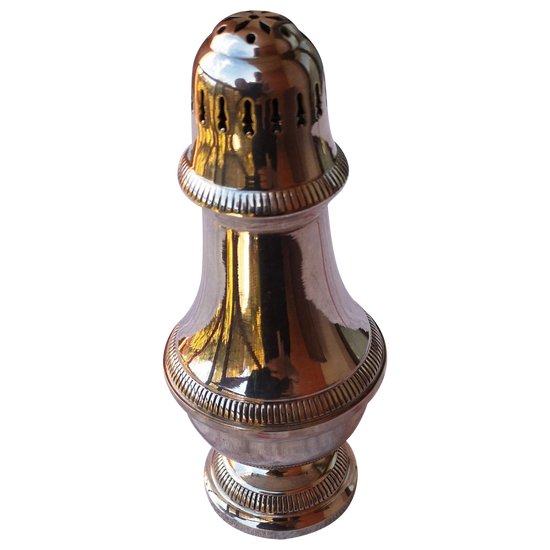 Elegant silver metal sprinkler gadroon model (ref D 0095)