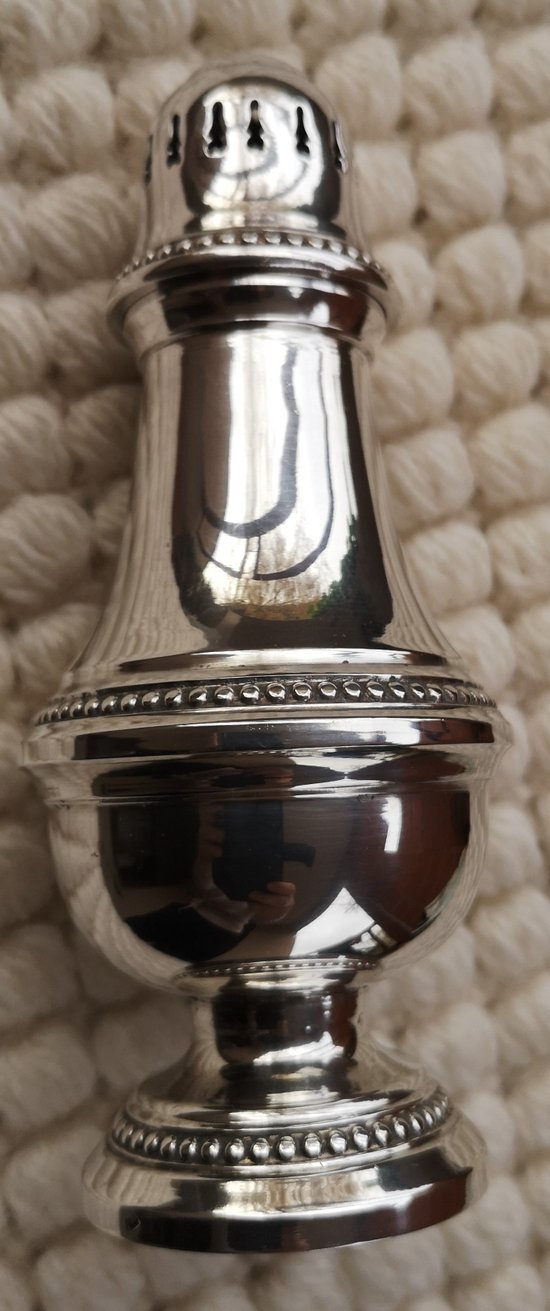Pretty silver metal sprinkler model "Perles"