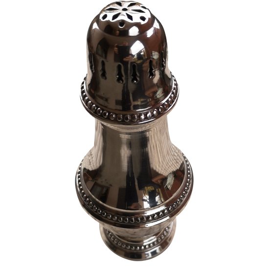 Pretty silver metal sprinkler model "Perles"