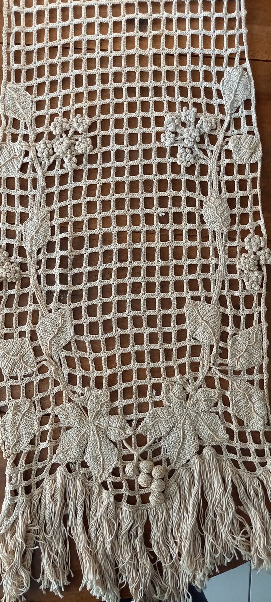 Embroidered table runner XIXth century