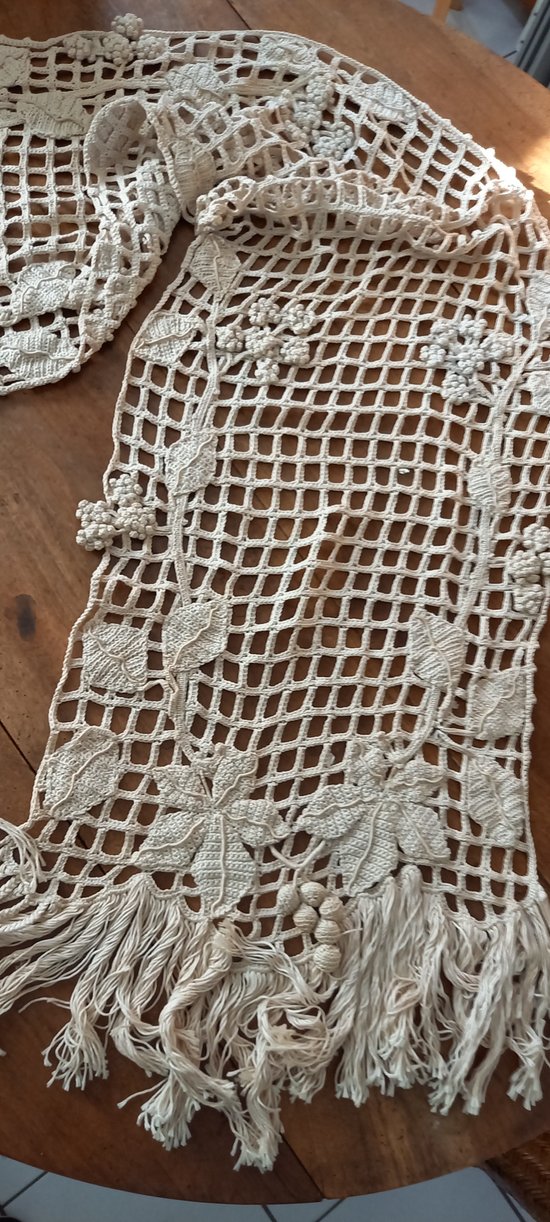 Embroidered table runner XIXth century