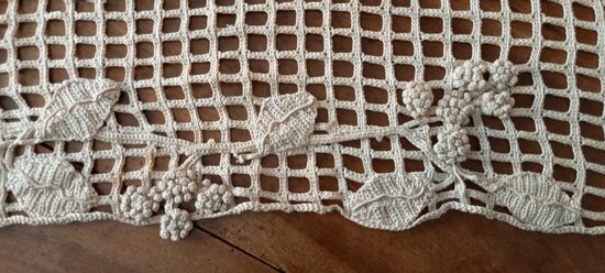 Embroidered table runner XIXth century