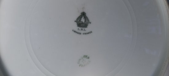 Teller aus Limoges-Porzellan 1920