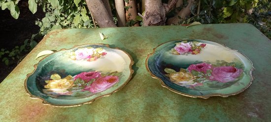 Teller aus Limoges-Porzellan 1920