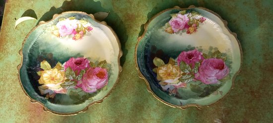 Teller aus Limoges-Porzellan 1920
