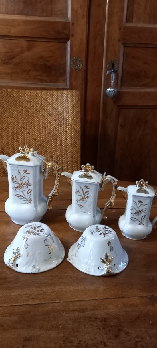 Service à café Toi et Moi en porcelaine de Limoges XXème