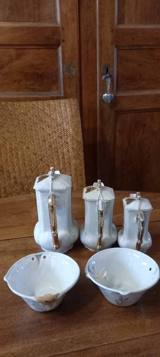 Service à café Toi et Moi en porcelaine de Limoges XXème